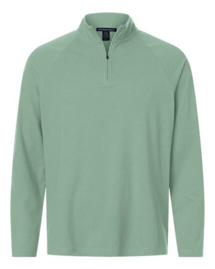 Devon & Jones DG402 Men's Seaton Pebble Textured Quarter-Zip Pullover
