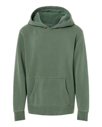 Independent Trading Co. PRM1500Y Youth Midweight Pigment-Dyed Hooded Sweatshirt