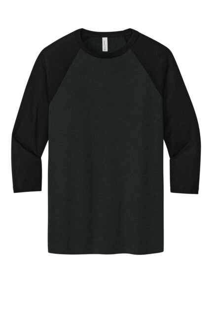 BELLA+CANVAS Unisex 3/4-Sleeve Baseball Tee