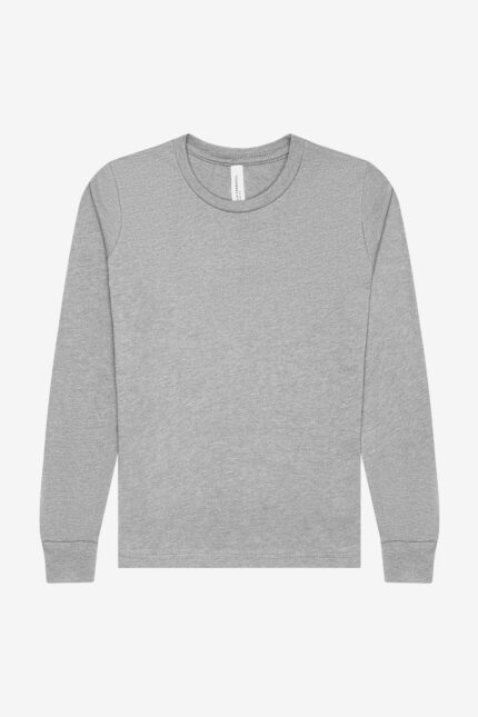BELLA+CANVAS Youth Heather CVC Long Sleeve Tee