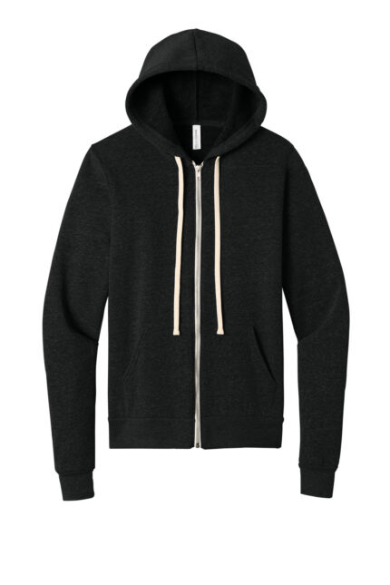 BELLA+CANVAS Unisex Triblend Sponge Fleece Full-Zip Hoodie