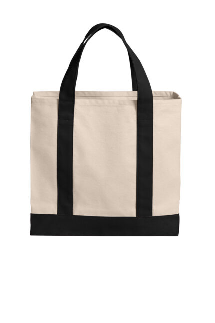 Port Authority Cotton Canvas Two-Tone Tote