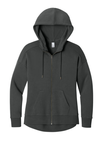 District Women's Perfect Weight Fleece Drop Shoulder Full-Zip Hoodie