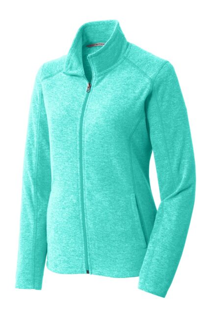 Port Authority Women's Heather Microfleece Full-Zip Jacket