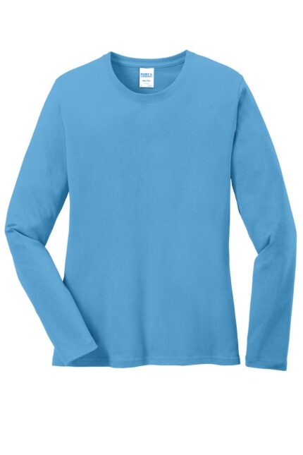 Port & Co Women's Long Sleeve Core Cotton Tee