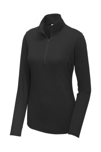Sport-Tek Women's PosiCharge Tri-Blend Wicking 1/4-Zip Pullover