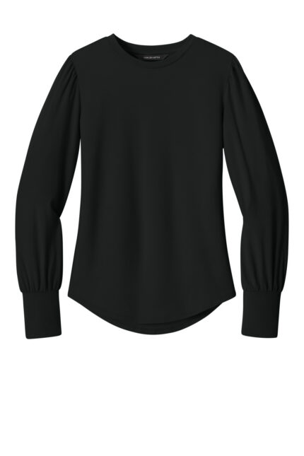 Mercer+Mettle Women's Stretch Jersey Long Sleeve Blouson Top