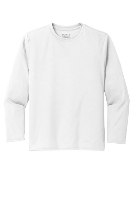 Port & Co Youth Long Sleeve Performance Tee