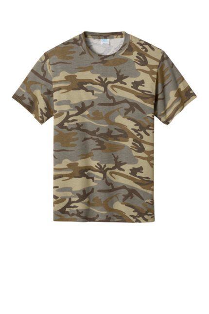Port & Co Core Cotton Camo Tee