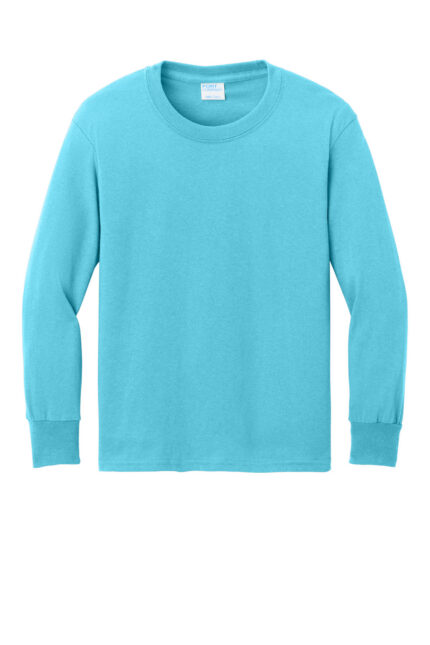 Port & Co Youth Long Sleeve Core Cotton Tee