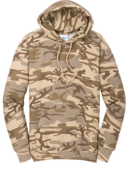 Port & Co Core Fleece Camo Pullover Hooded Sweatshirt