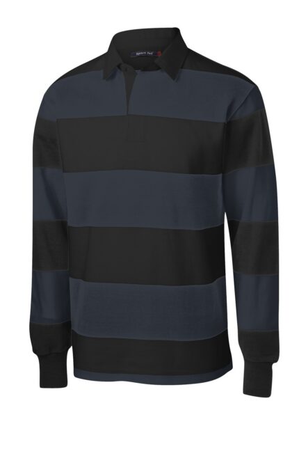 Sport-Tek Classic Long Sleeve Rugby Polo